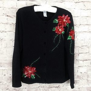 Ugly Christmas Sweater Cardigan MP Sequins